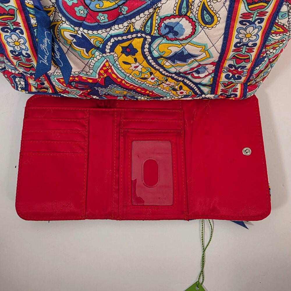 Vera Bradley Marina Paisley Hipster Crossbody Bag + Euro Wallet Set NWT - Picture 11 of 16